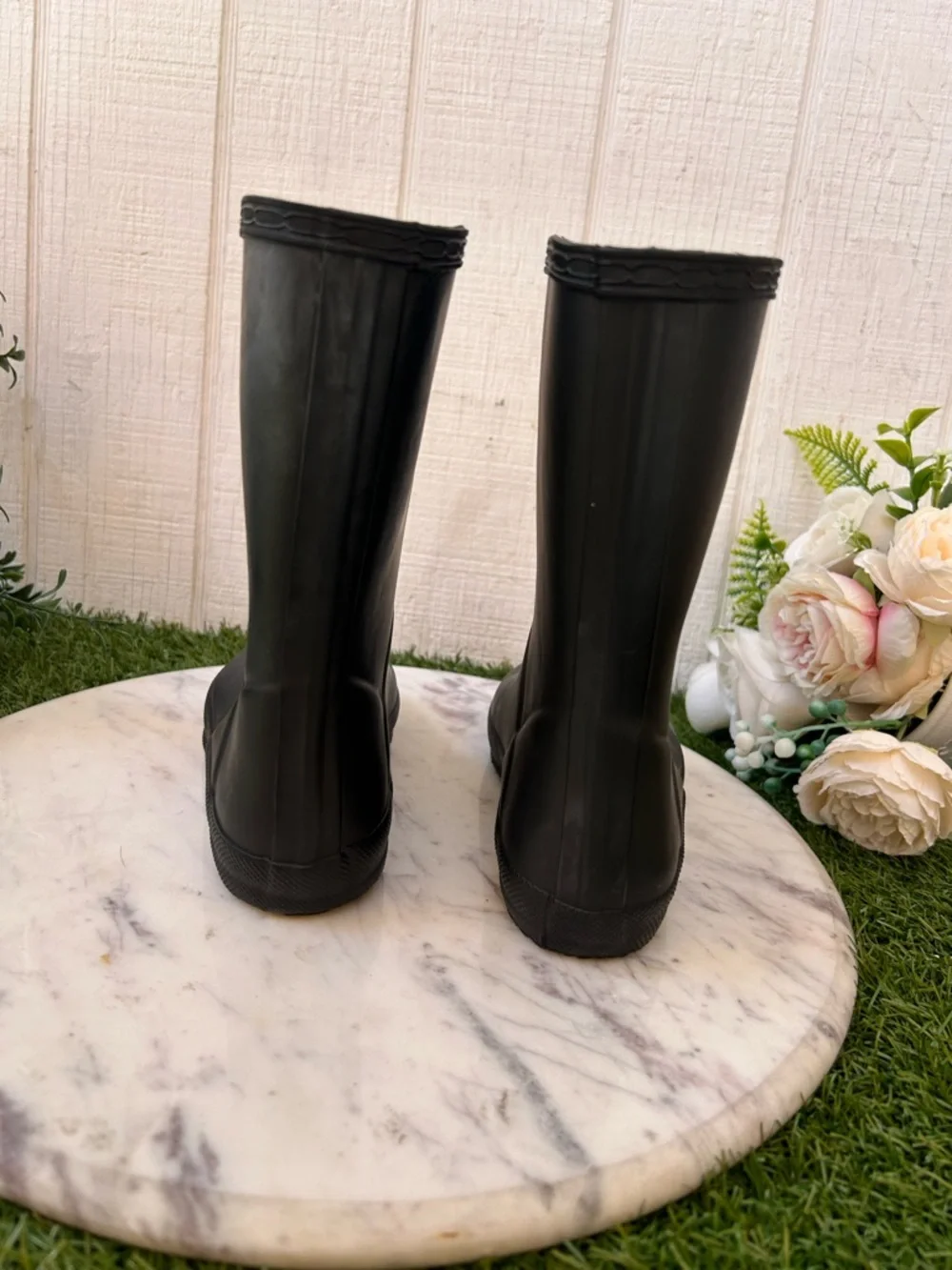 HUNTER Rain Boots black Toddler Size UK 11US 12 unisex/NEW